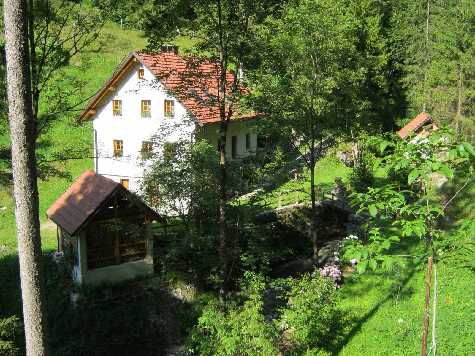Country house by Hotenjka near river Soca and Tolmin